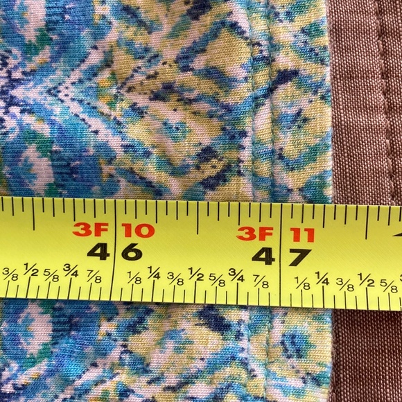 J.Jill Aegean Island Blue/Green Ikat Print Maxi Dress SIZE L - Picture 10 of 12